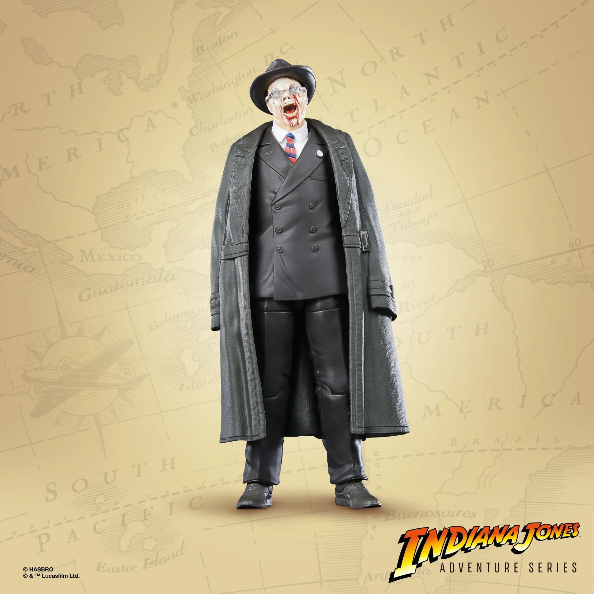Indiana Jones Adventure Series Highly Detailed 6-Inch Major Arnold Toht Action Figure for Kids and Collectors