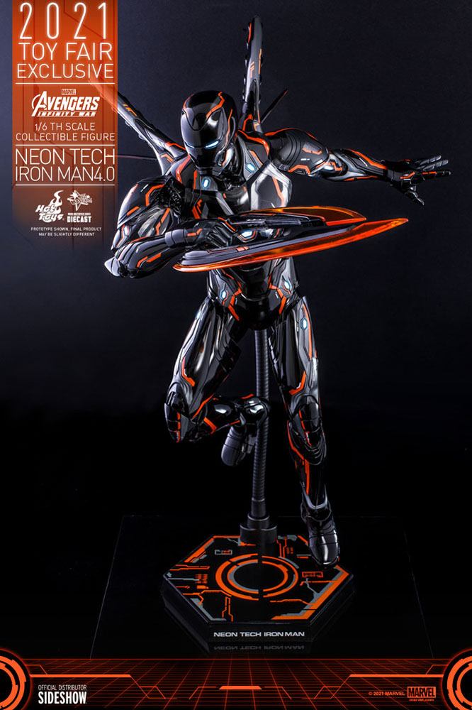 Hot Toys 1/6 Scale Marvel Iron Man Mark 50 Neon Tech Orange Edition
