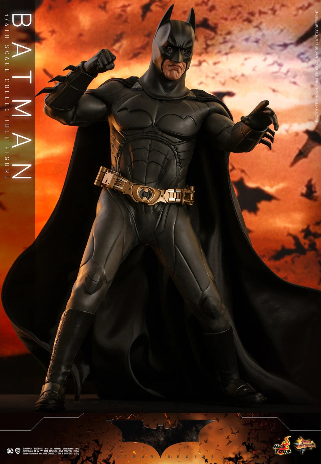 Hot Toys 1/6th Scale Collectible Figure of DC Batman from The Dark Knight and Batman Begins