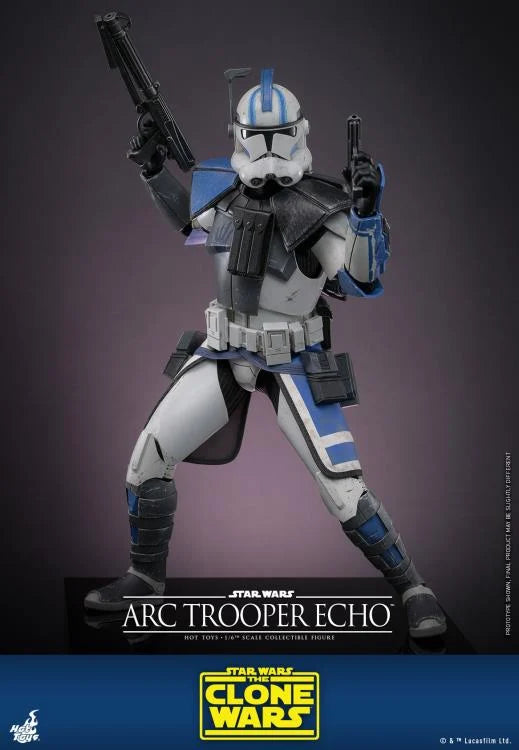 Hot Toys 1/6th Scale Collectible Star Wars The Clone Wars Action Figure - ARC Trooper Echo