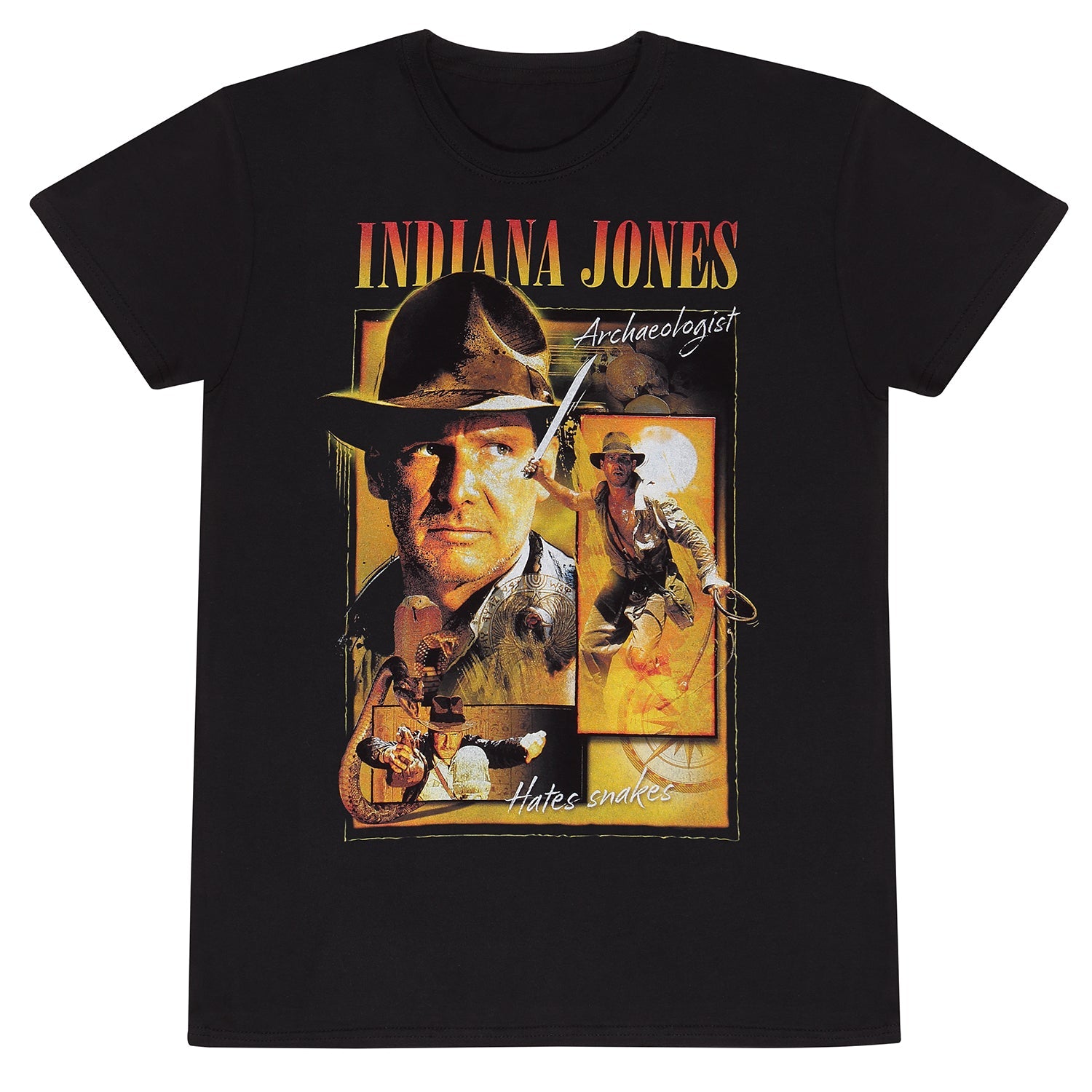 Indiana Jones Temple Of Doom Themed Poster Design Men's and Women's T-Shirt for Fans