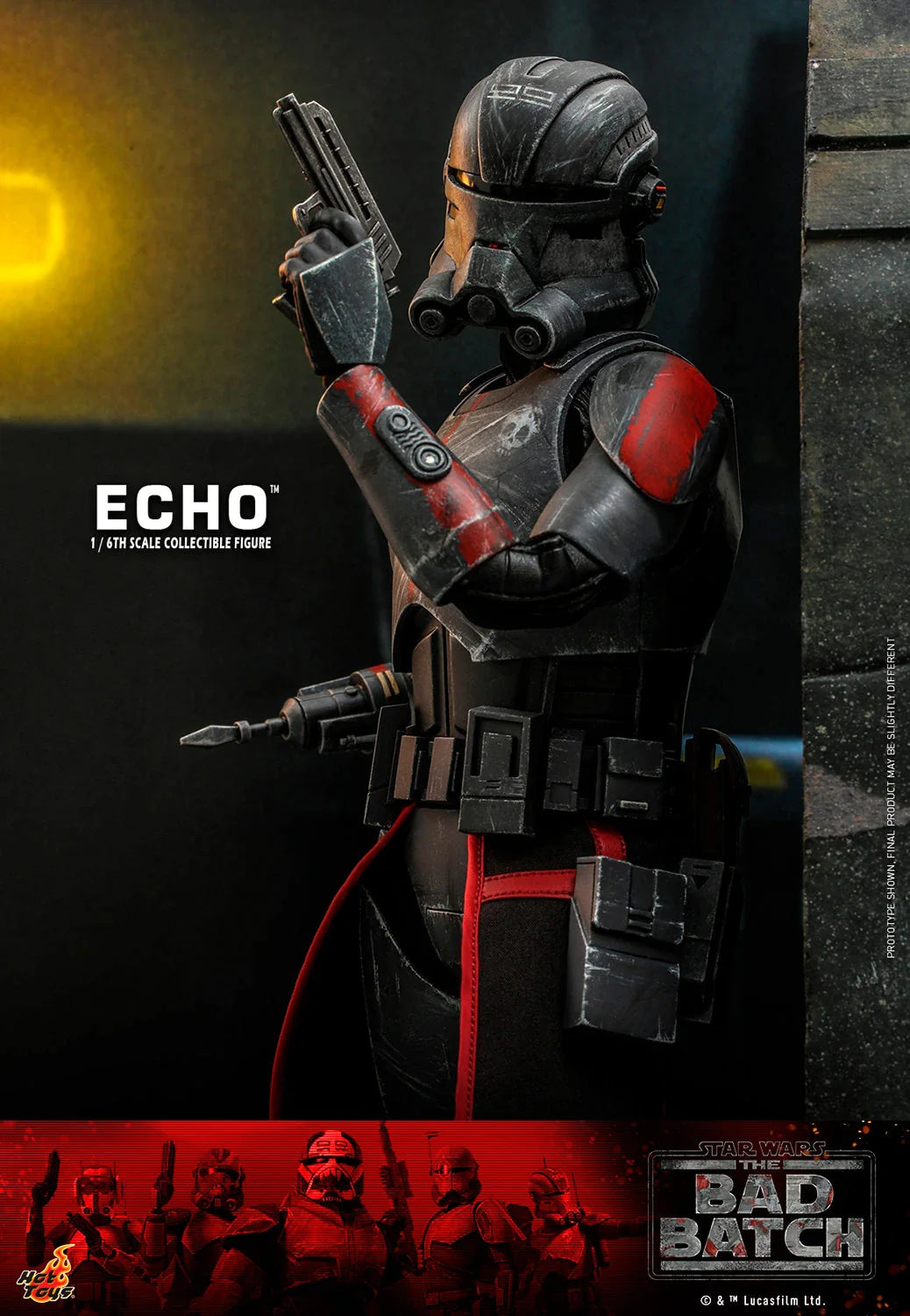 Hot Toys 1/6th Scale Collectible Star Wars The Bad Batch Echo Action Figure