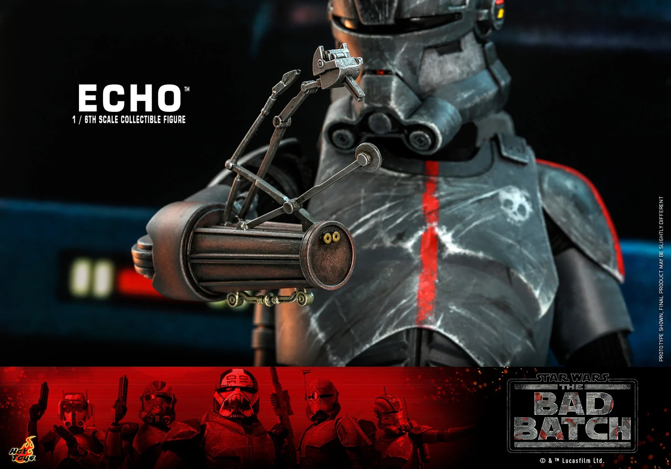 Hot Toys 1/6th Scale Collectible Star Wars The Bad Batch Echo Action Figure