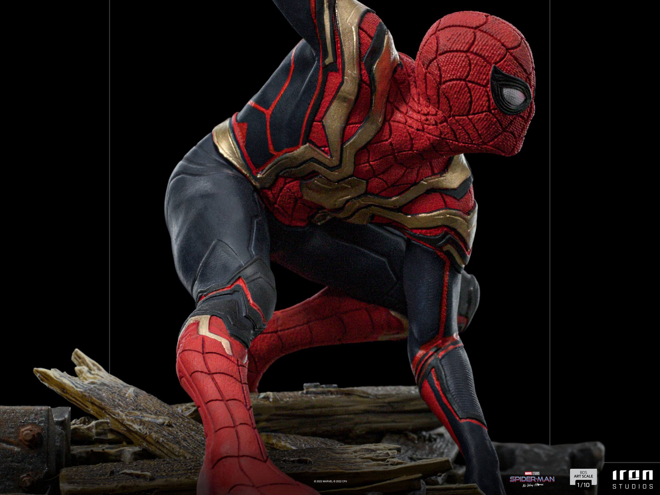 Iron Studios Collectible 1/10 Scale Deluxe Statue of Spider-Man Peter #1 from No Way Home