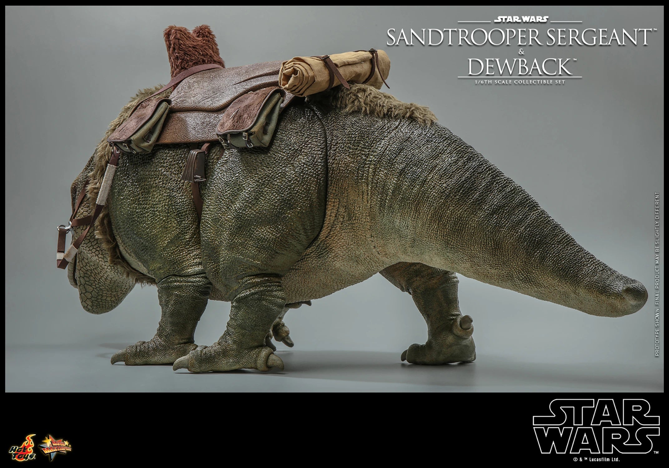 Hot Toys 1/6th Scale Star Wars A New Hope Sandtrooper Sergeant & Dewback Collectible Set