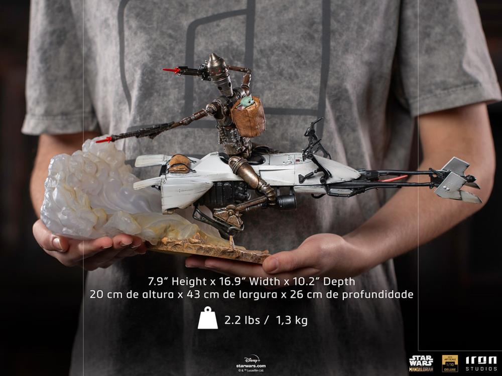 Iron Studios 1/10 Deluxe Limited Edition Statue of IG-11 and The Child from The Mandalorian