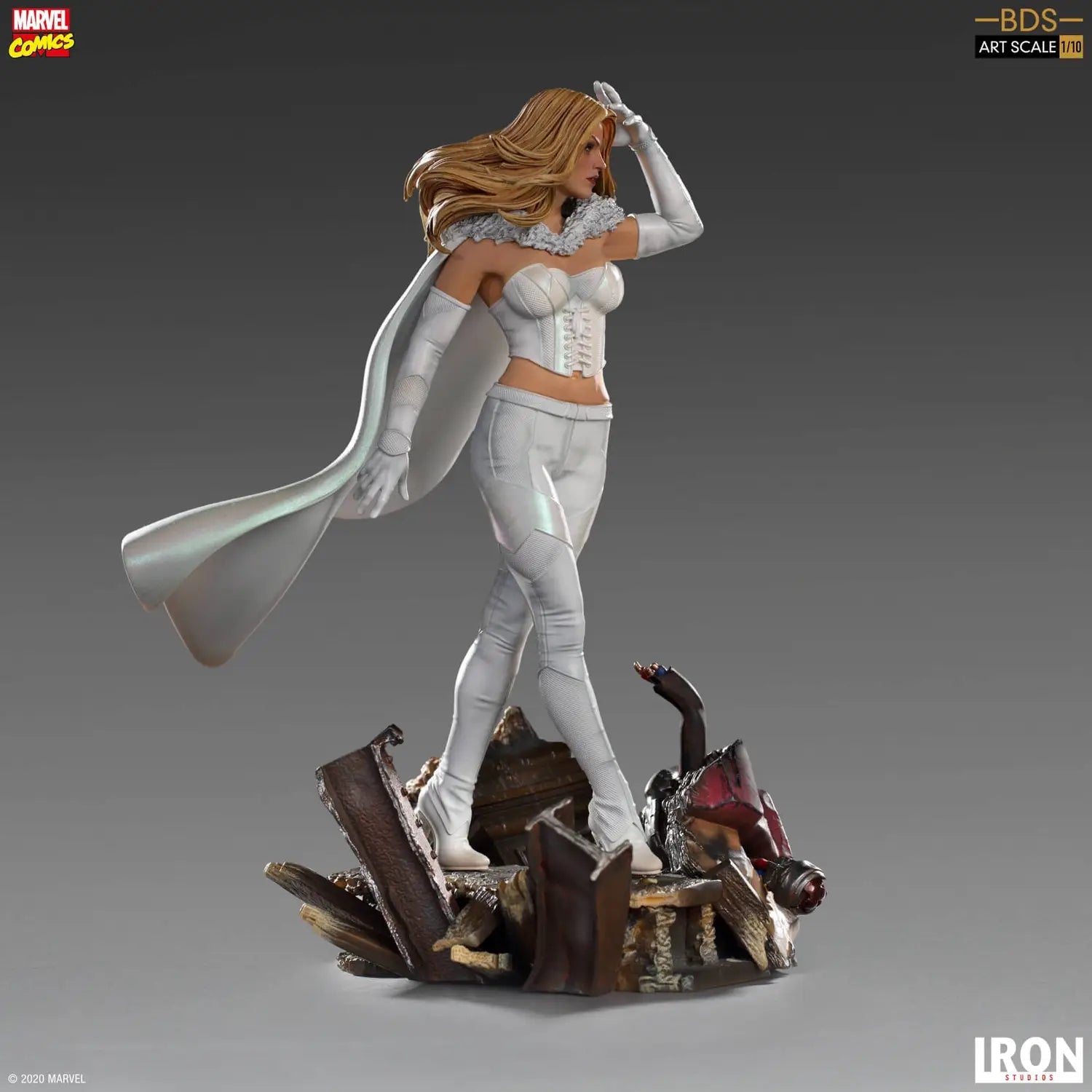 Iron Studios High - Quality 1/10 Scale Marvel Comics BDS Artistic Statue of Emma Frost, the White Queen