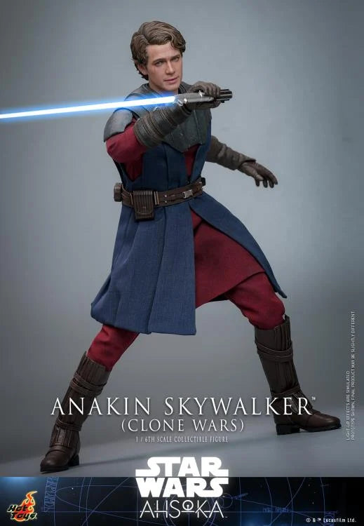 Hot Toys 1/6 Scale Clone Wars Era Anakin Skywalker Collectible Figure
