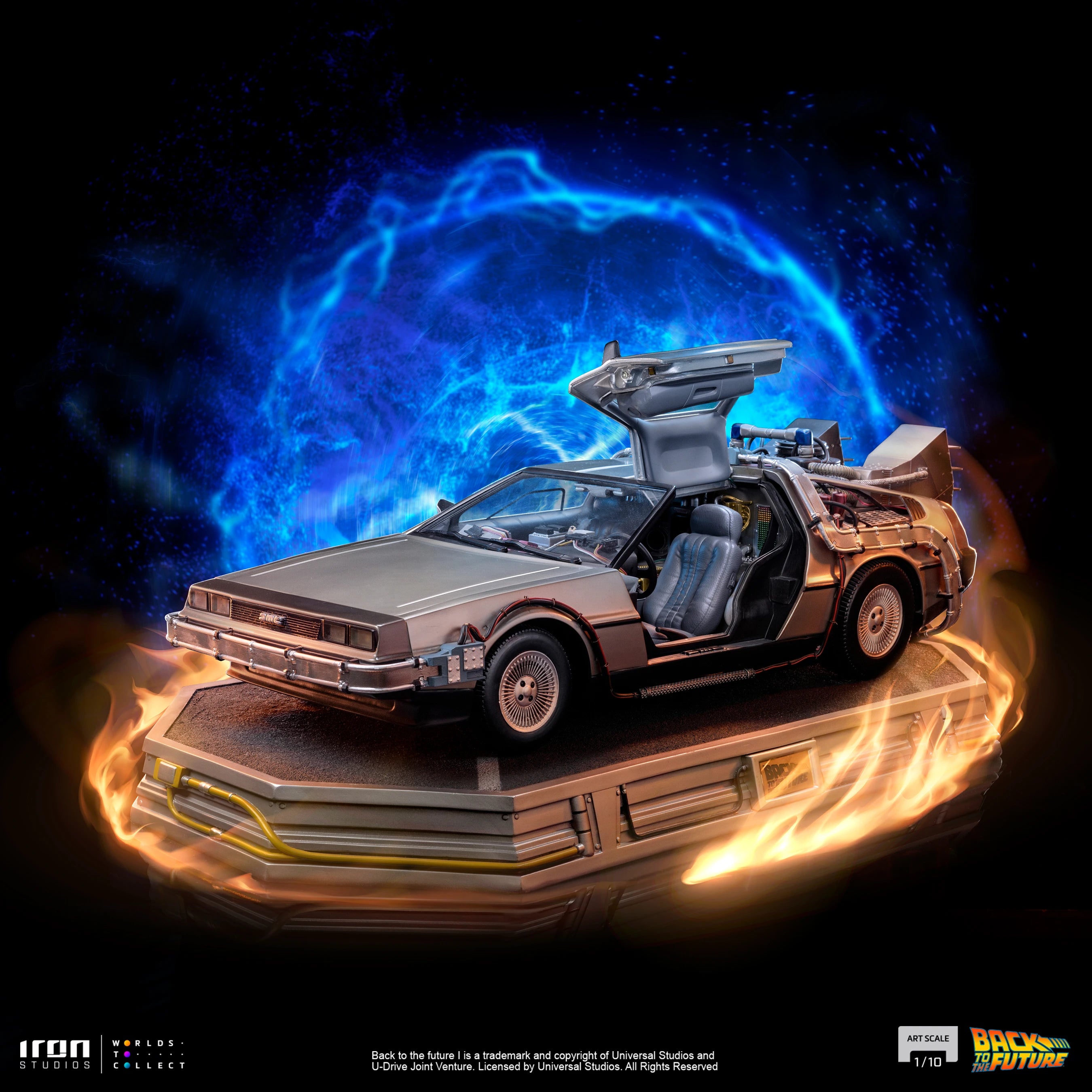 Iron Studios Artistic Limited Edition 1/10 Scale Statue of the Back to the Future DeLorean Time Machine