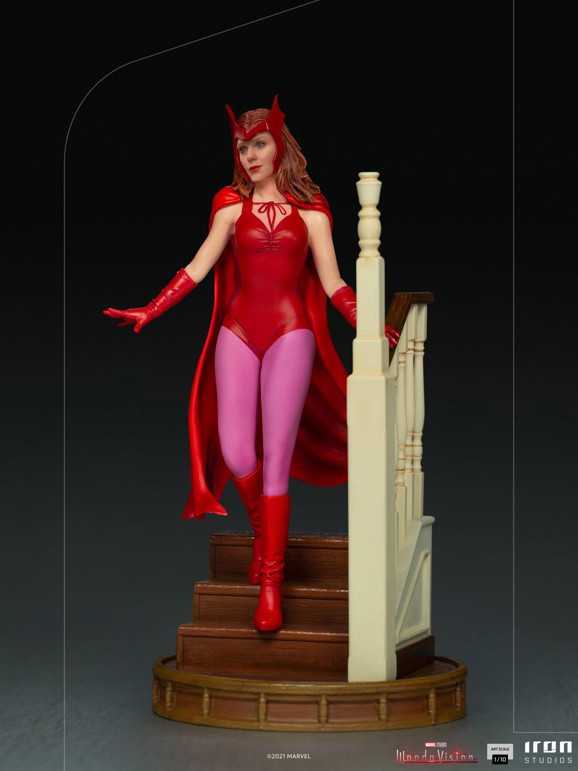 Iron Studios 1/10 Art Scale Collectible Statue of Wanda Maximoff in WandaVision - Halloween Version