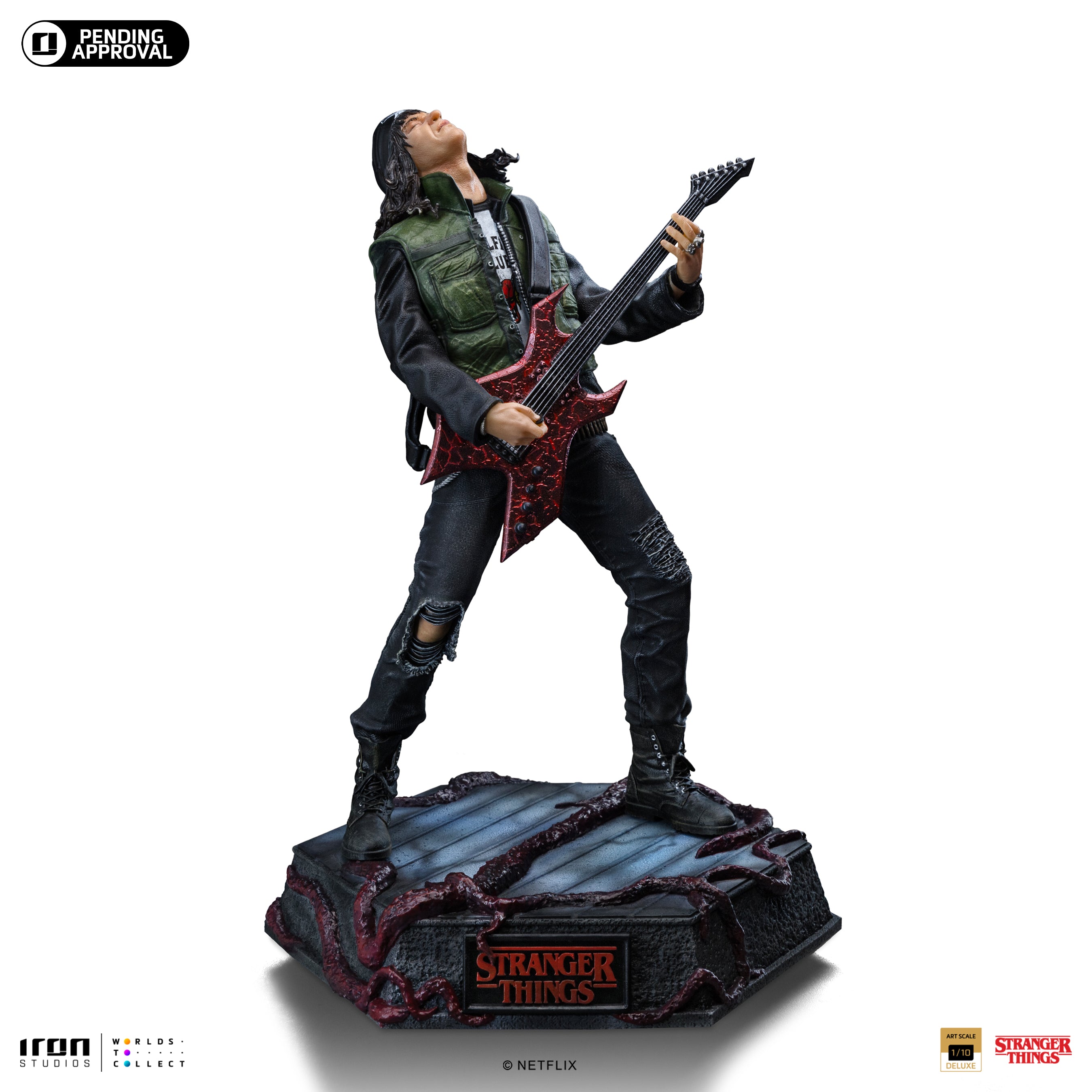 Iron Studios 1/10 Scale Limited Edition Deluxe Stranger Things Eddie Munson Statue
