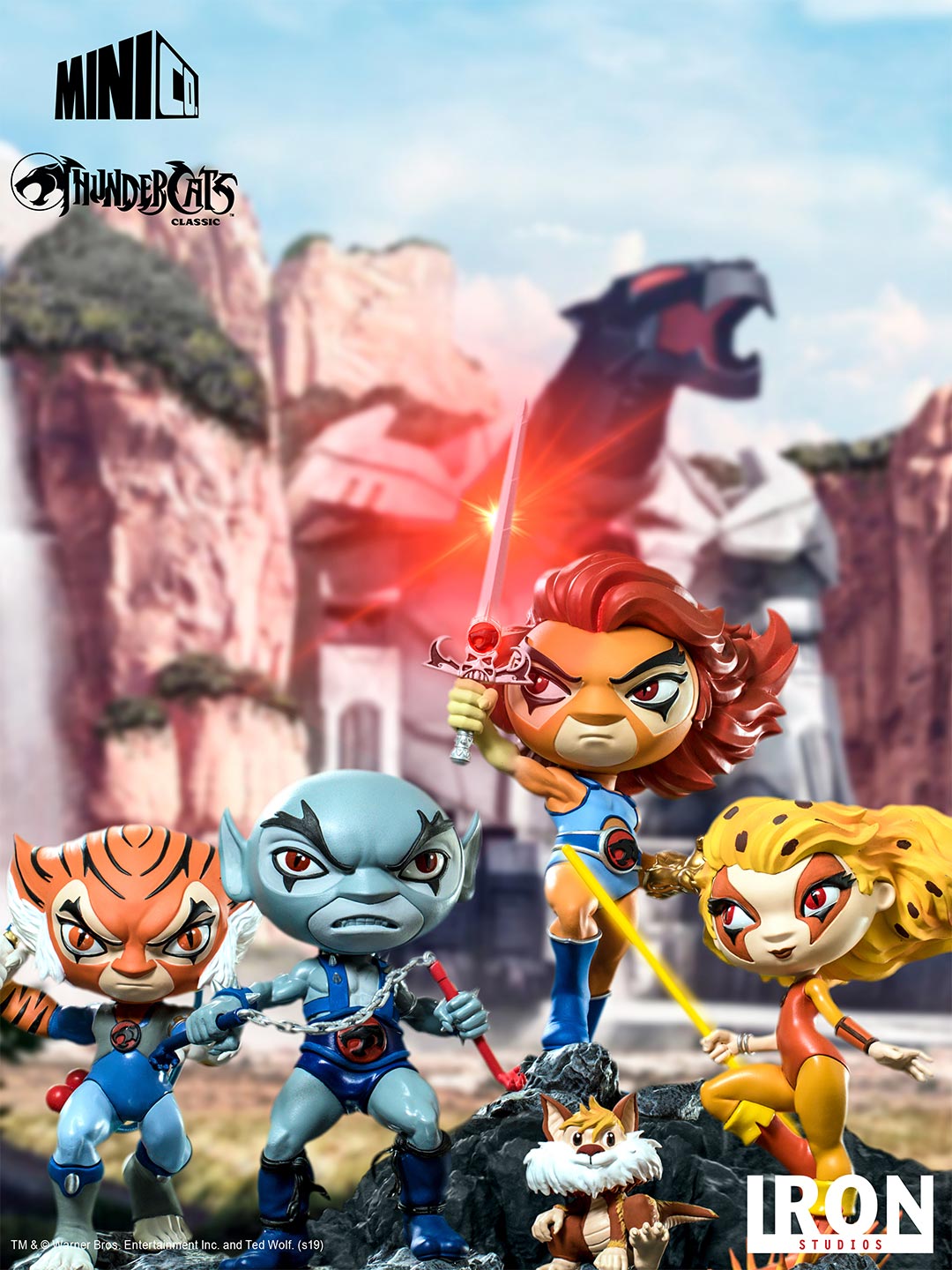 Iron Studios Licensed MiniCo Collectible Statue of Thundercats' Lion - O
