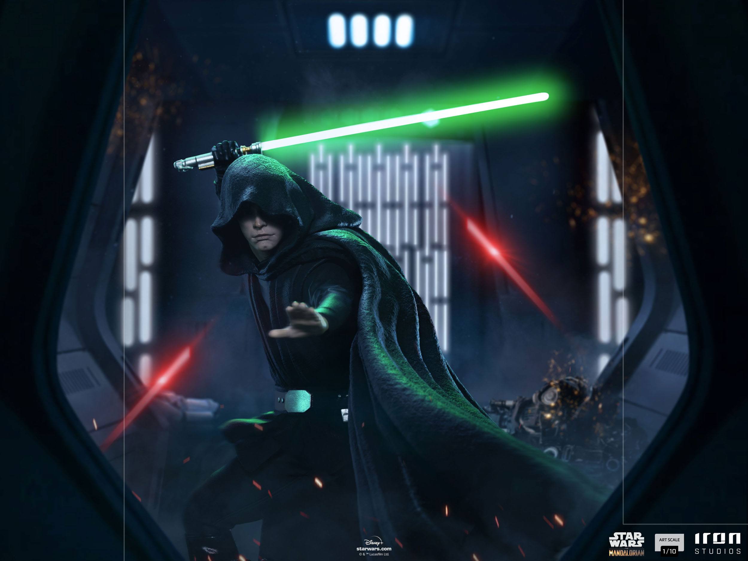 Iron Studios Collectible 1/10 Art Scale Statue of Luke Skywalker in Combat Version from Star Wars
