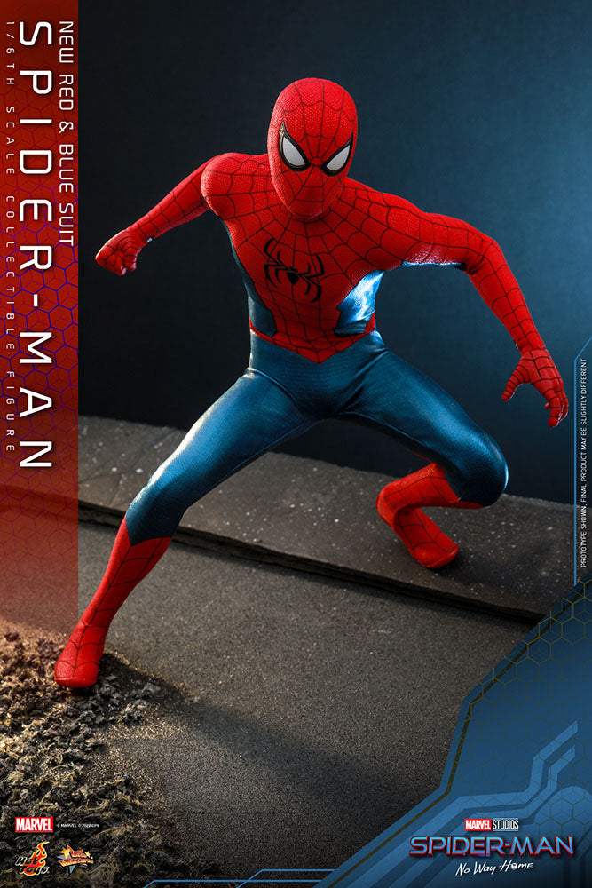 Hot Toys 1/6 Scale New Red and Blue Suit Spider-Man from No Way Home
