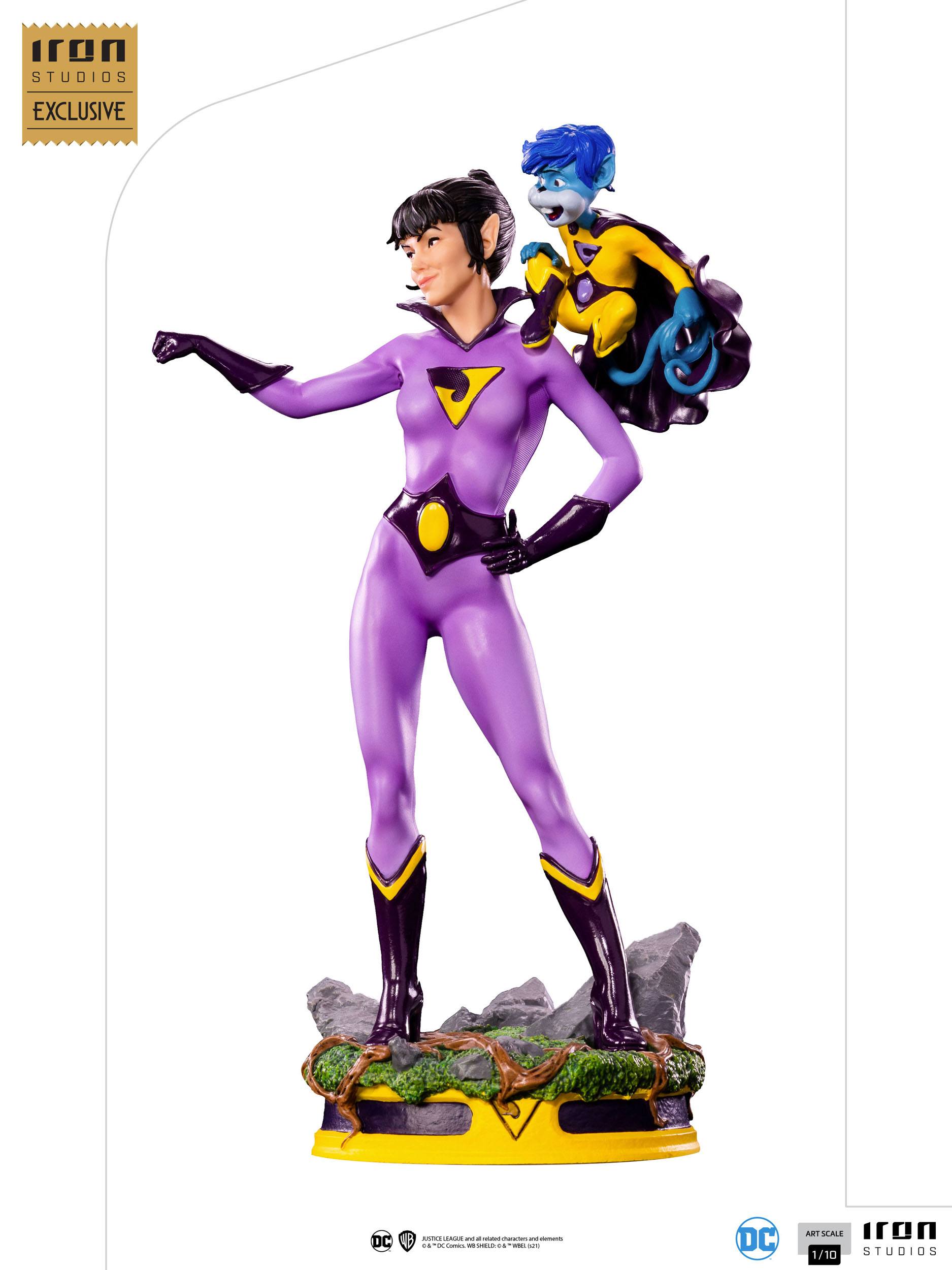 Iron Studios 1/10 Scale Collectible DC Comics Art Scale Statues of the Wonder Twins - Zan, Jayna & Gleek Limited Edition 2 - Pack (2021 CCXP Exclusive)