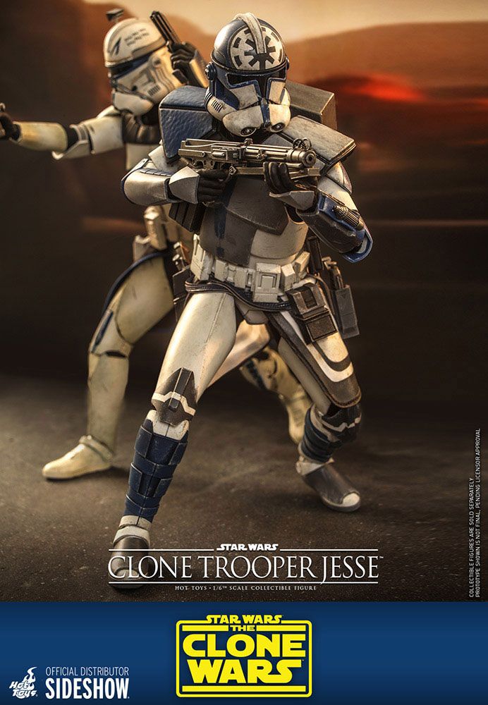 Hot Toys 1/6th Scale Star Wars Clone Wars Clone Trooper Jesse Collectible Figure