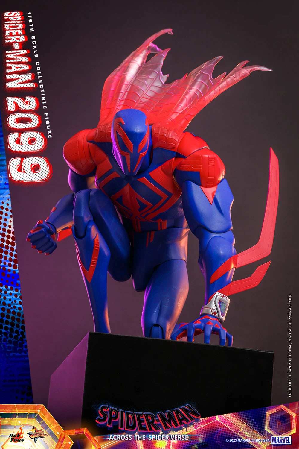 Hot Toys 1/6th Scale Futuristic Spider-Man 2099 Figure from Across The Spider-Verse