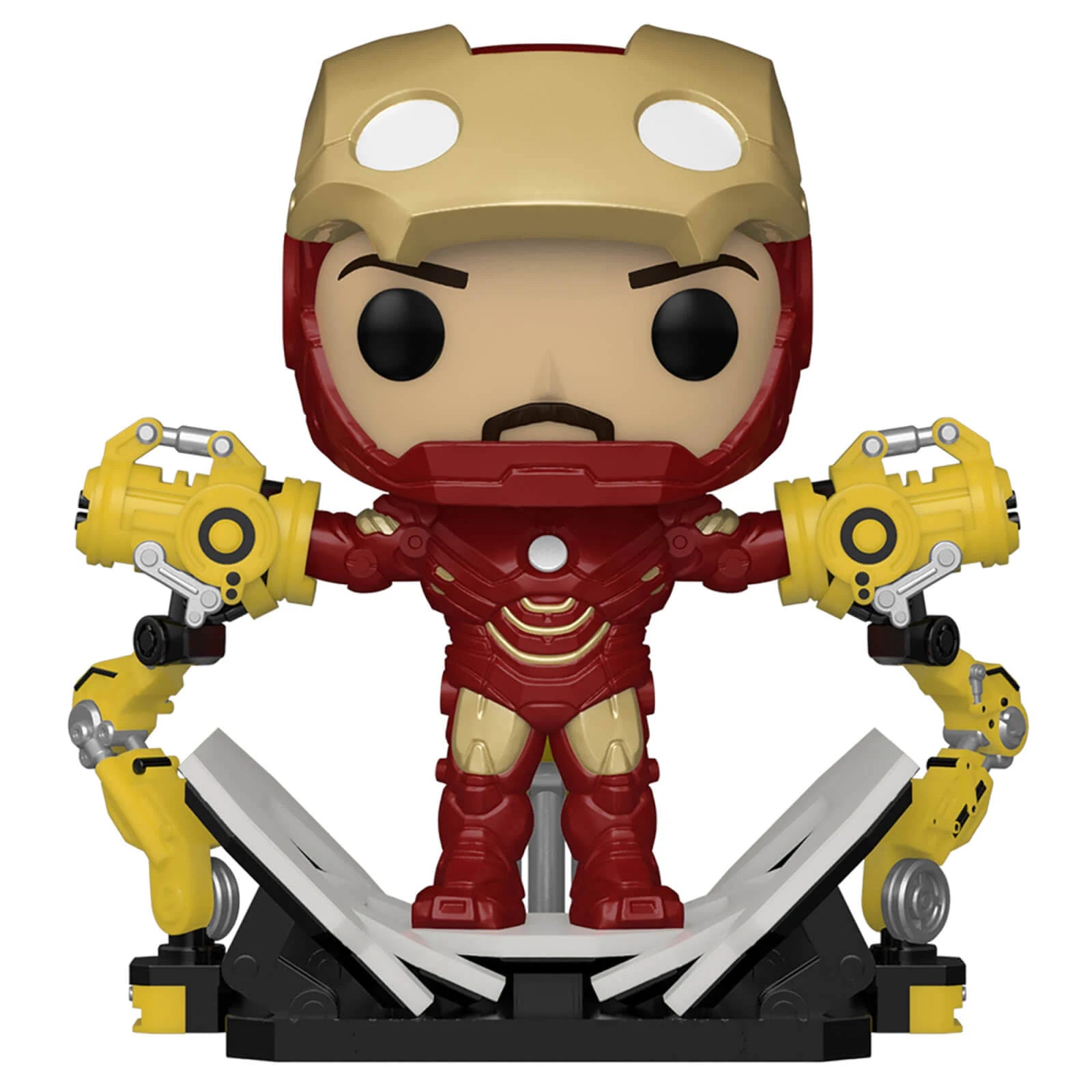 Exclusive Iron Man 2 Iron Man with Gantry (Glow in the Dark) Collectible Funko POP! Figure from PX Previews