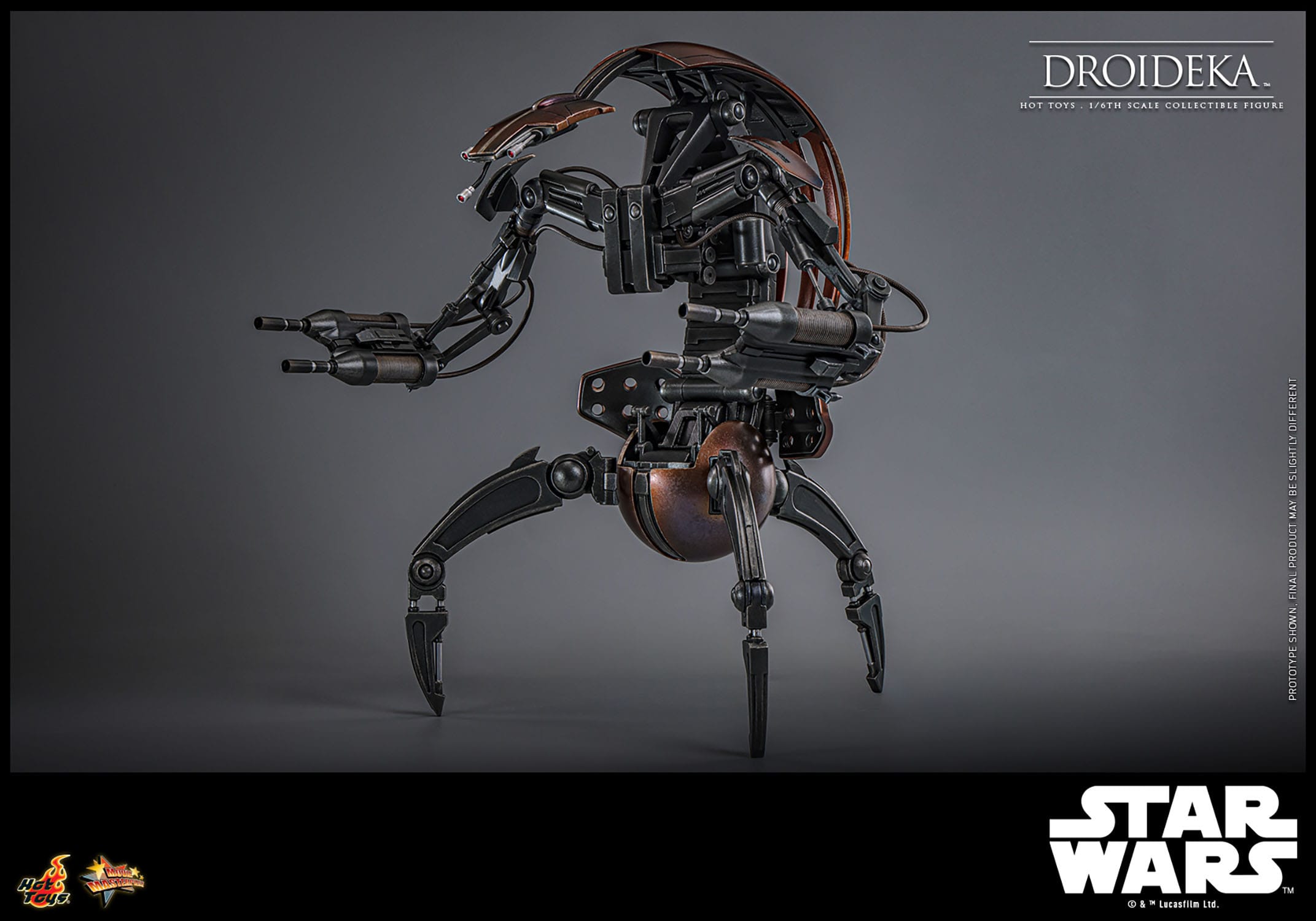 Hot Toys 1/6th Scale Star Wars The Phantom Menace Destructive Droideka Figure