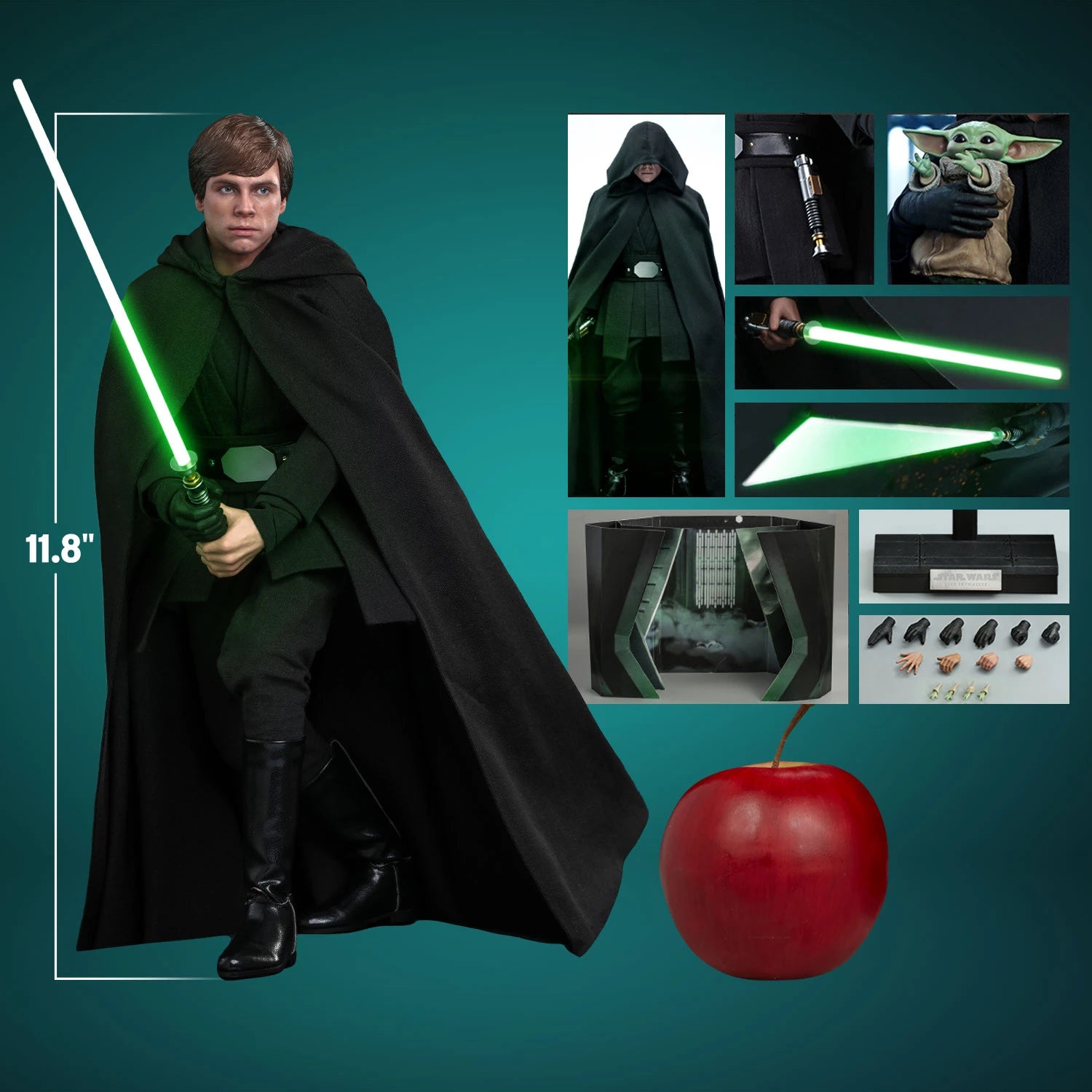 Hot Toys 1/6th Scale Collectible Luke Skywalker Jedi Knight Action Figure