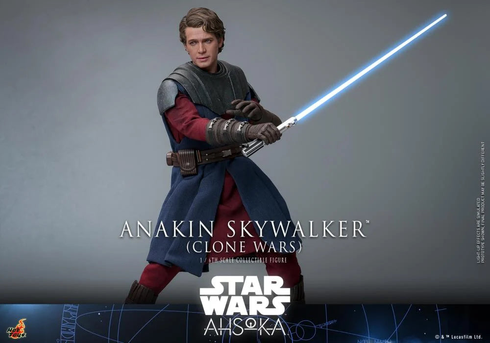 Hot Toys 1/6 Scale Clone Wars Era Anakin Skywalker Collectible Figure