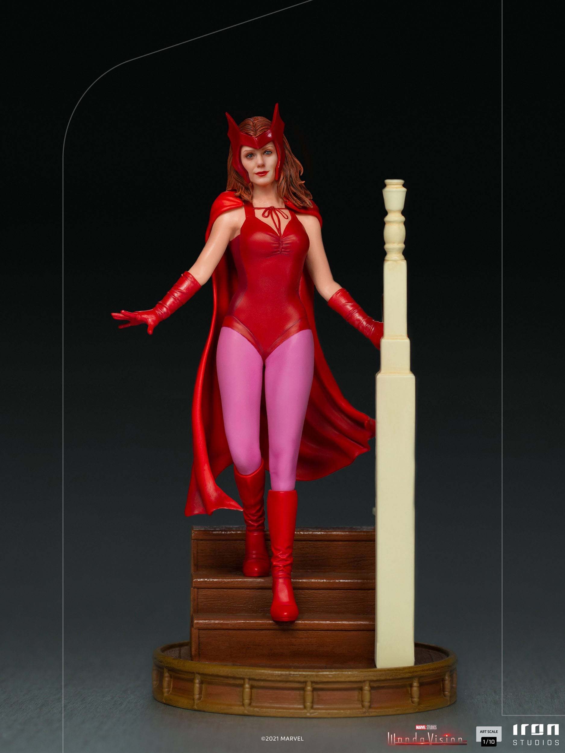 Iron Studios 1/10 Art Scale Collectible Statue of Wanda Maximoff in WandaVision - Halloween Version