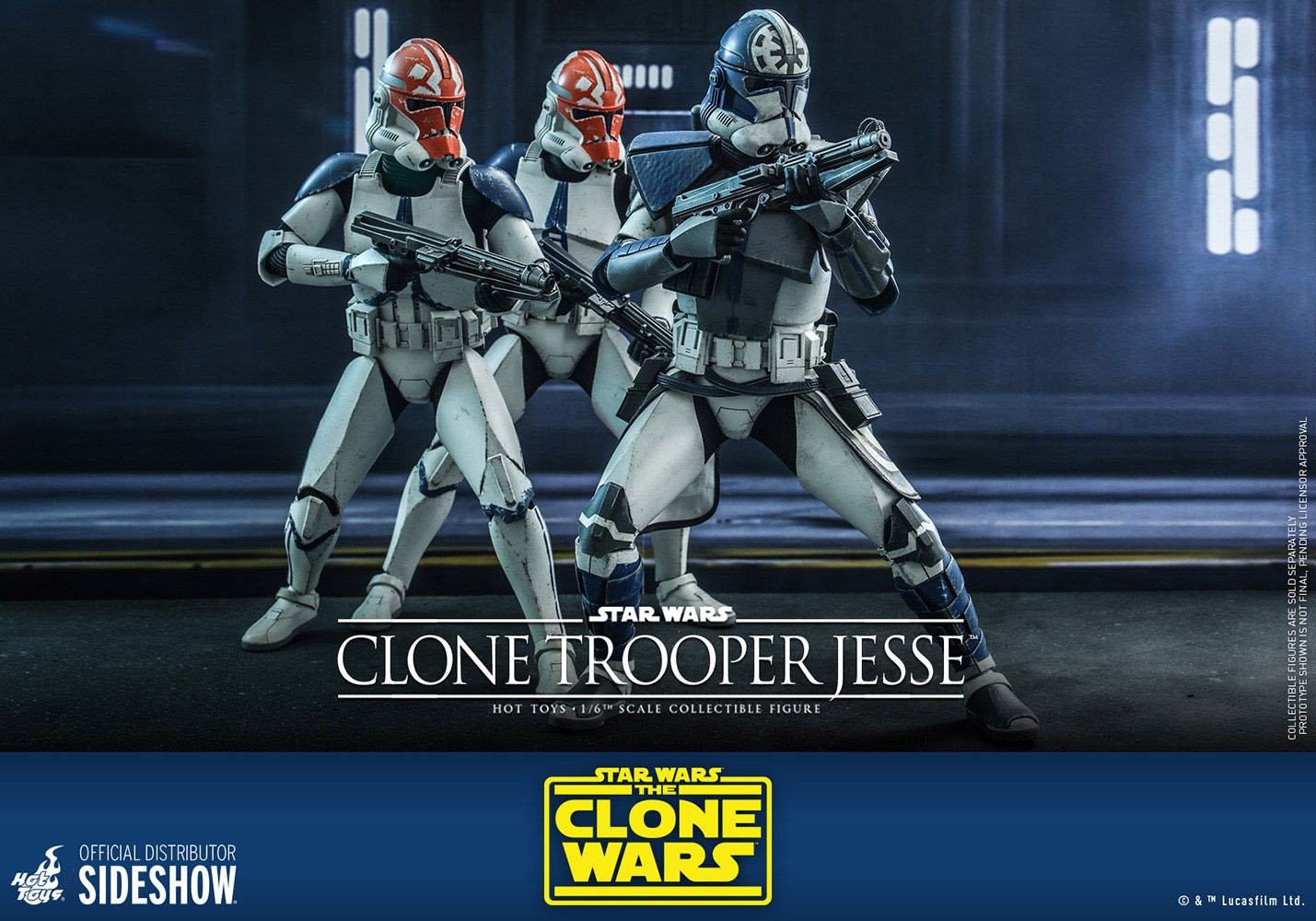 Hot Toys 1/6th Scale Star Wars Clone Wars Clone Trooper Jesse Collectible Figure