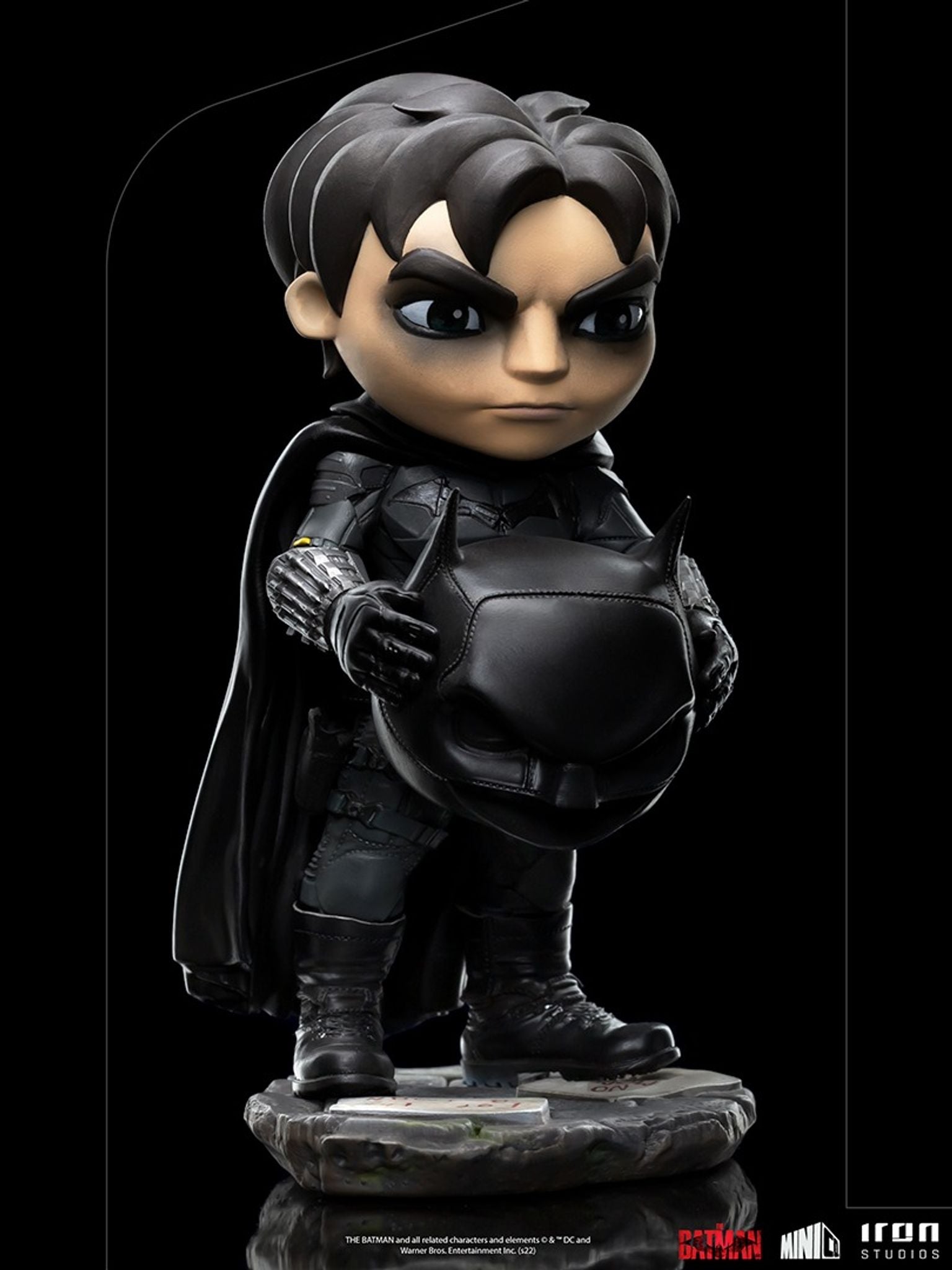 Iron Studios Collectible The Batman MiniCo Unmasked Batman Statue Inspired by the 2022 Movie
