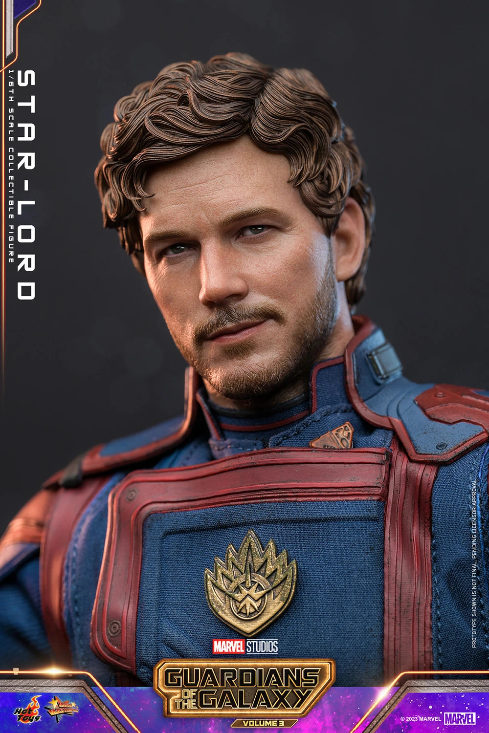 Hot Toys 1/6th Scale Collectible Figure of Star - Lord from Guardians of the Galaxy Vol. 3