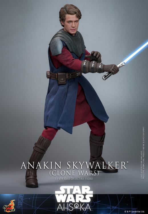 Hot Toys 1/6 Scale Clone Wars Era Anakin Skywalker Collectible Figure