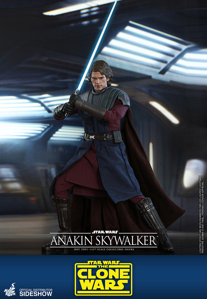 Hot Toys 1/6 Scale Star Wars The Clone Wars Anakin Skywalker Action Figure