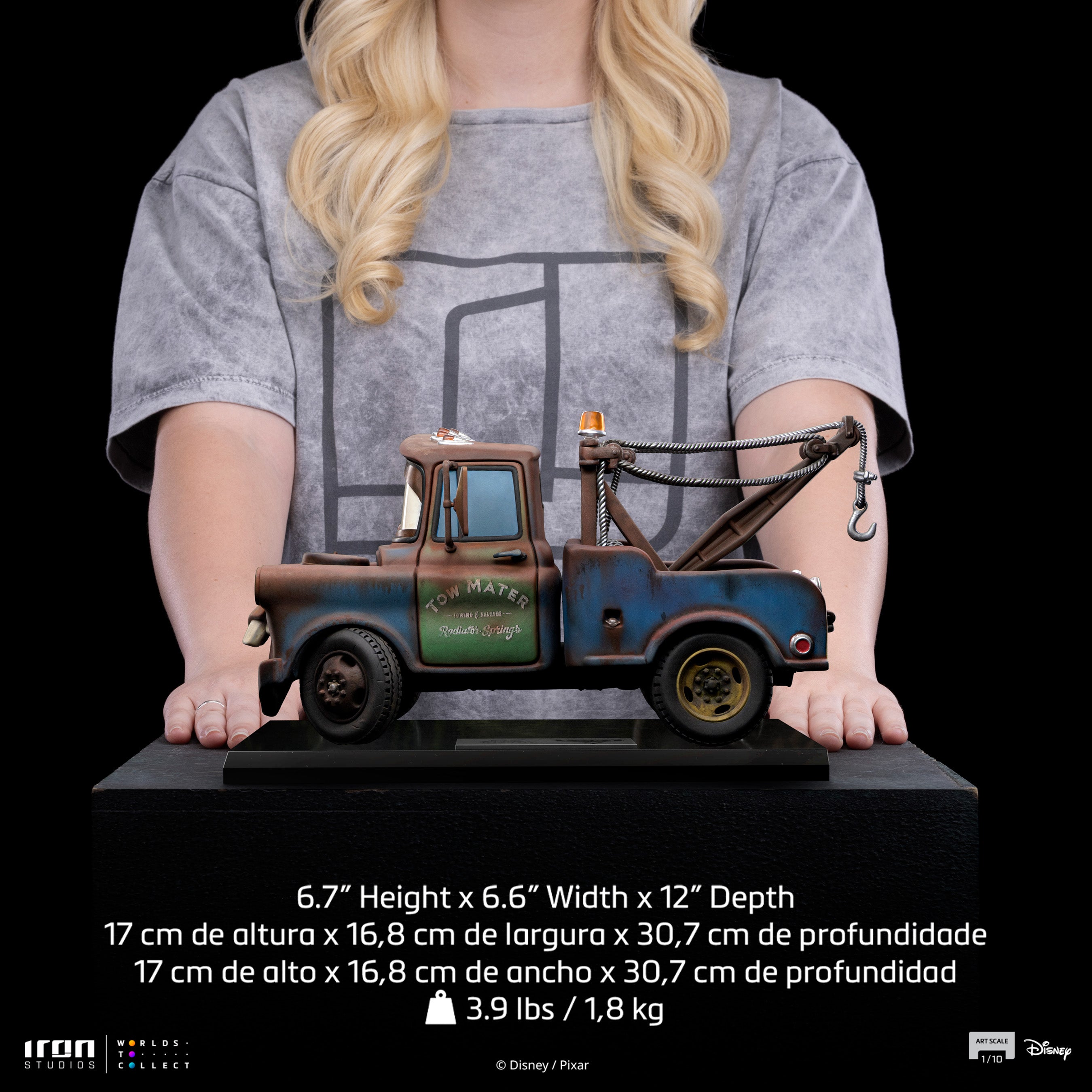 Iron Studios Limited Edition 1/10 Scale Collectible Statue of Disney Pixar Cars' Tow Mater