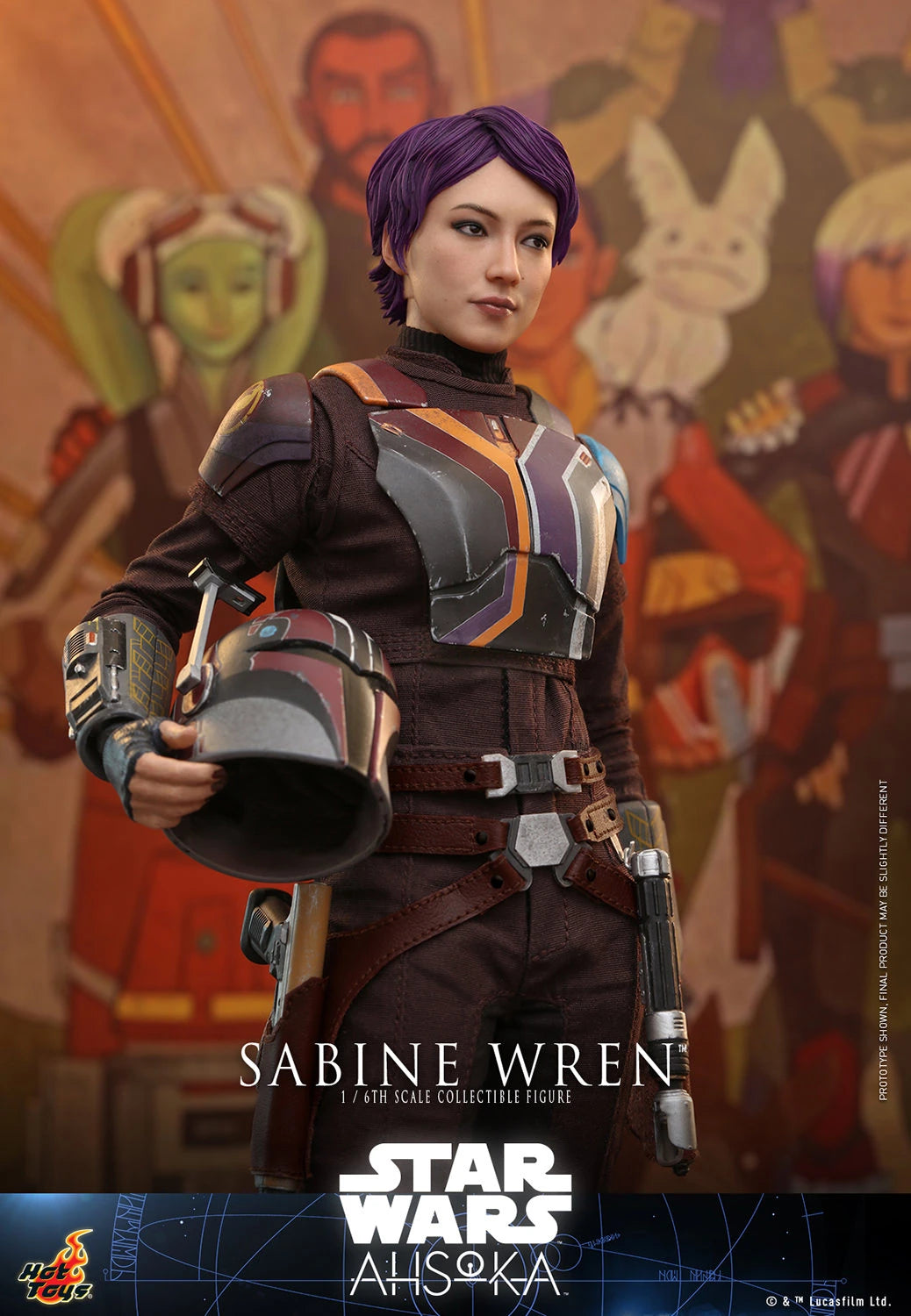 Hot Toys 1/6th Scale Collectible Figure of Sabine Wren from Star Wars Ahsoka Series