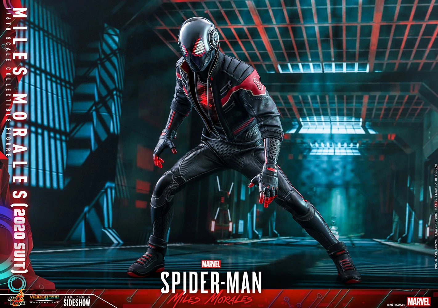 Hot Toys Collectible 1/6th Scale Action Figure of Miles Morales in 2020 Suit from Spider-Man Into the Spider-Verse