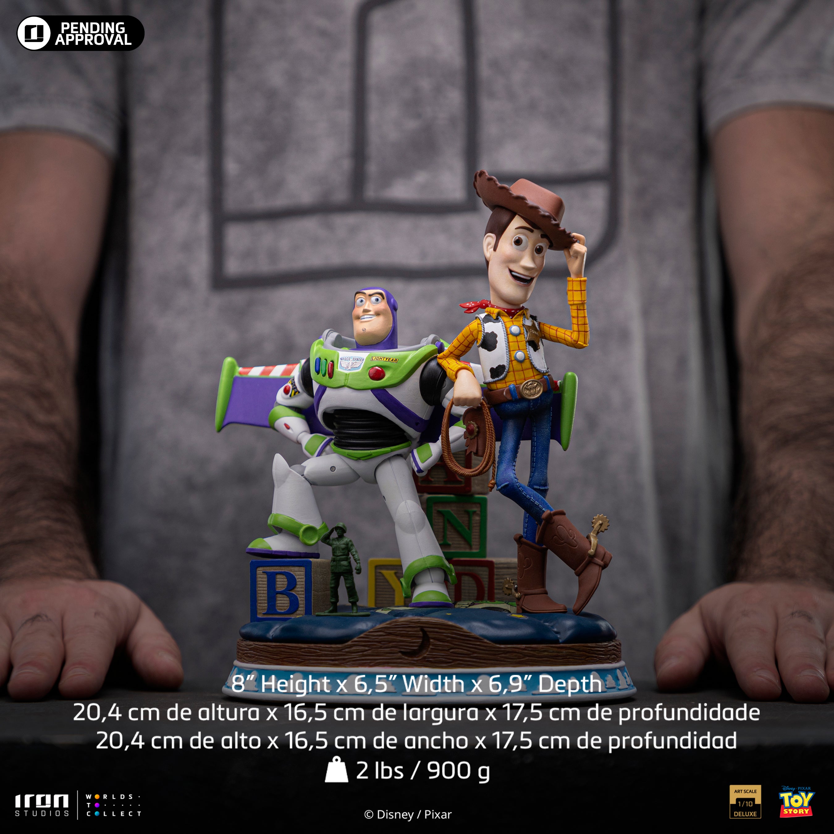 Iron Studios 1/10 Deluxe Limited Edition Toy Story Buzz & Woody Art Scale Statue