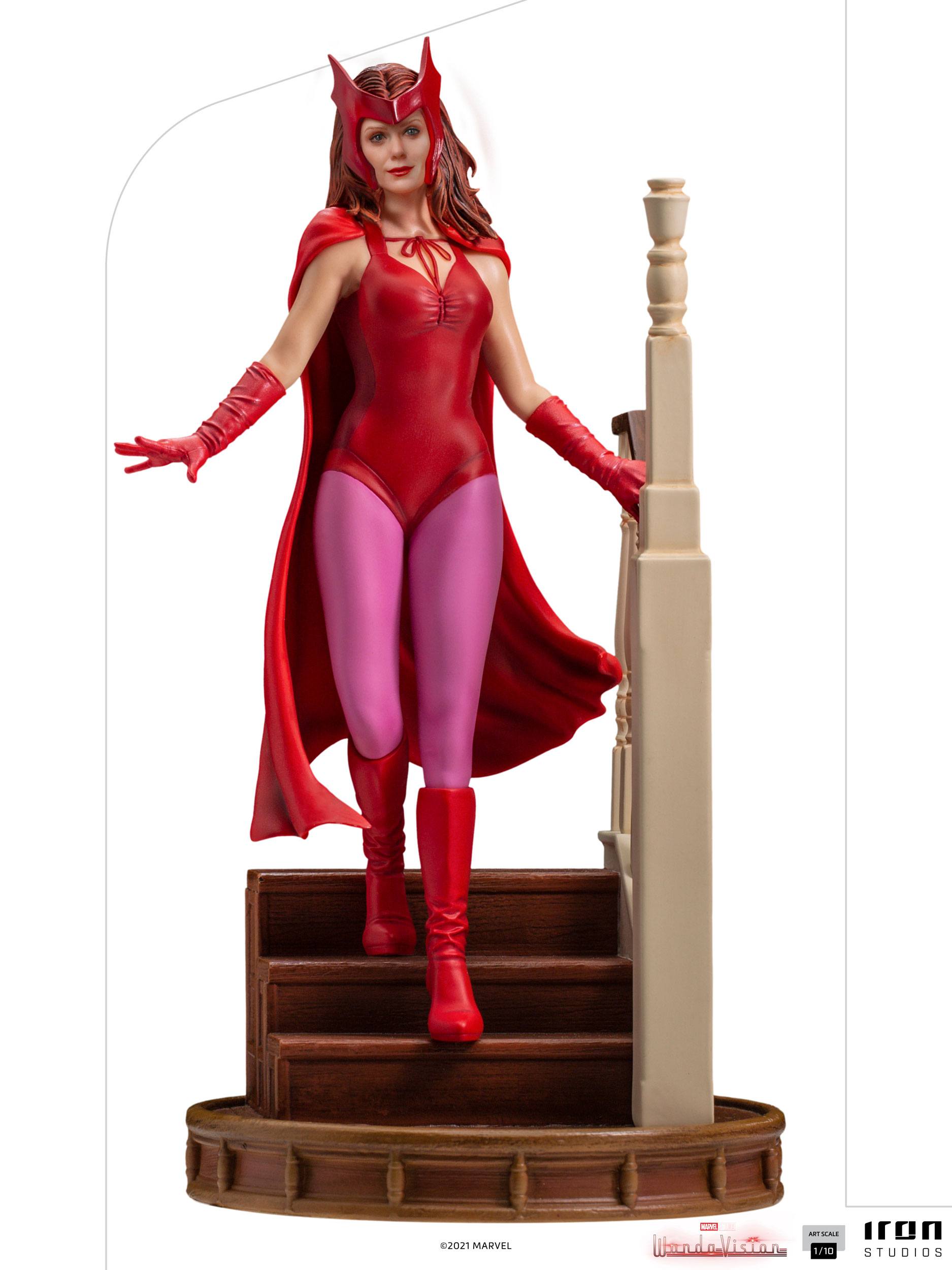 Iron Studios 1/10 Art Scale Collectible Statue of Wanda Maximoff in WandaVision - Halloween Version