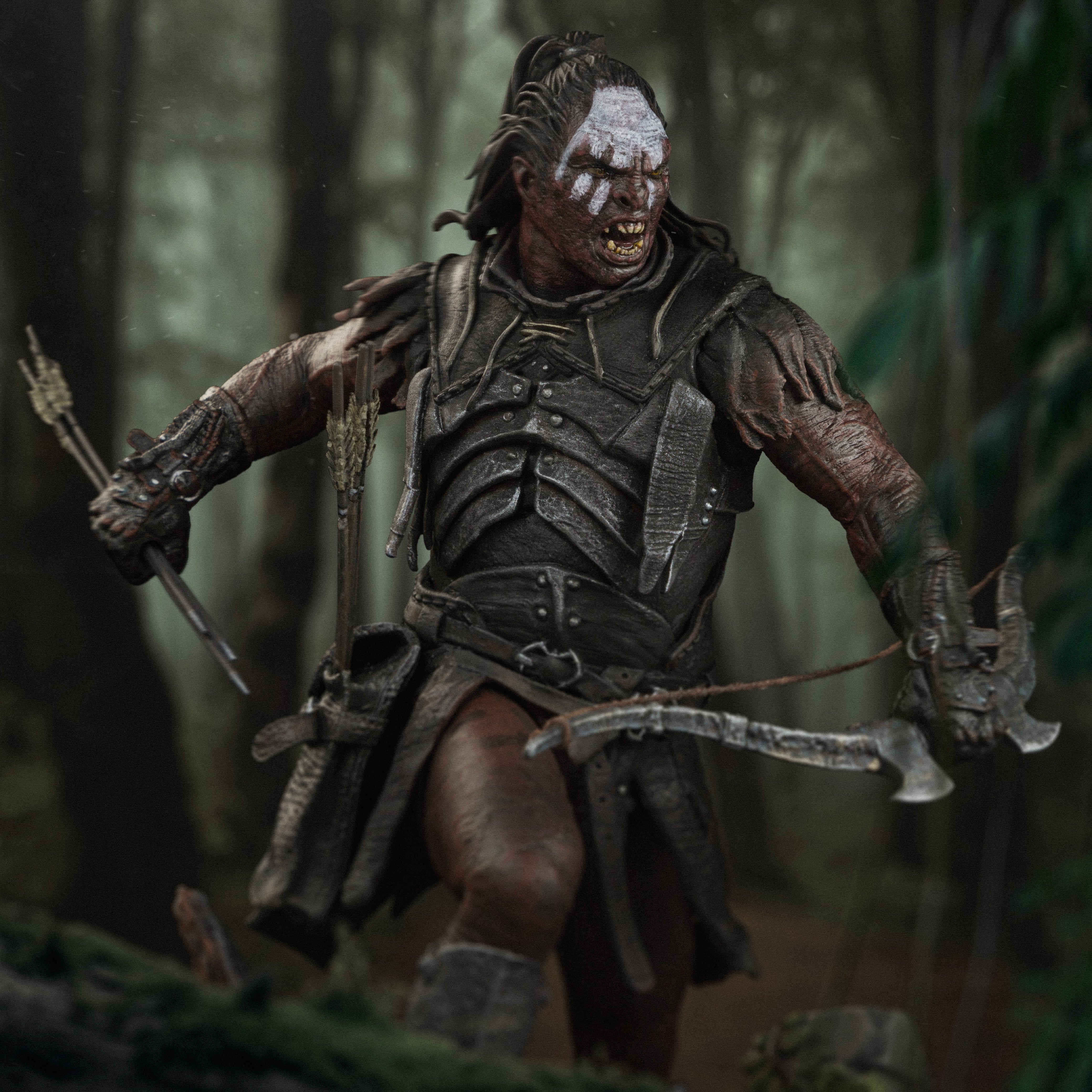 Iron Studios Collectible 1/10 Art Scale Limited Edition Statue of Lurtz, the Fierce Uruk-Hai Leader from The Lord of the Rings