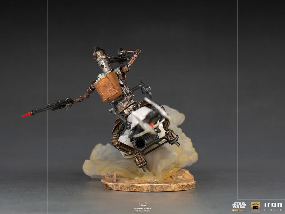 Iron Studios 1/10 Deluxe Limited Edition Statue of IG-11 and The Child from The Mandalorian