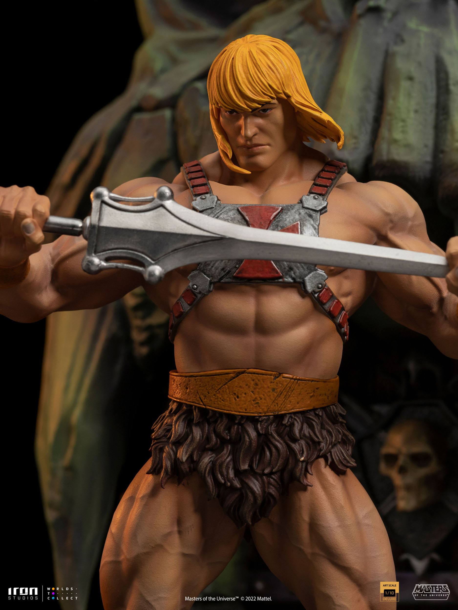 Iron Studios High - Quality 1/10 Deluxe Art Scale Collectible Statue of He - Man from Masters of the Universe
