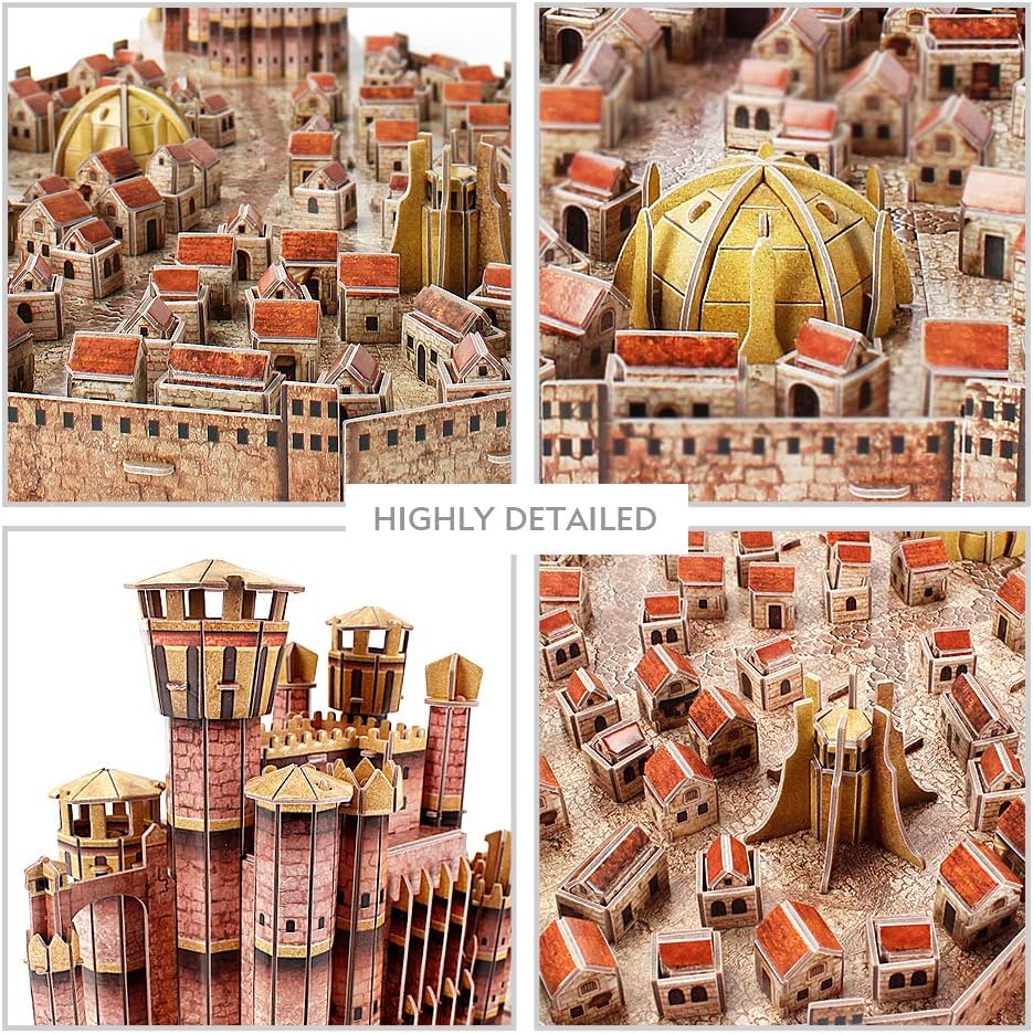 High - Quality 3D Puzzle of King's Landing from House of the Dragon