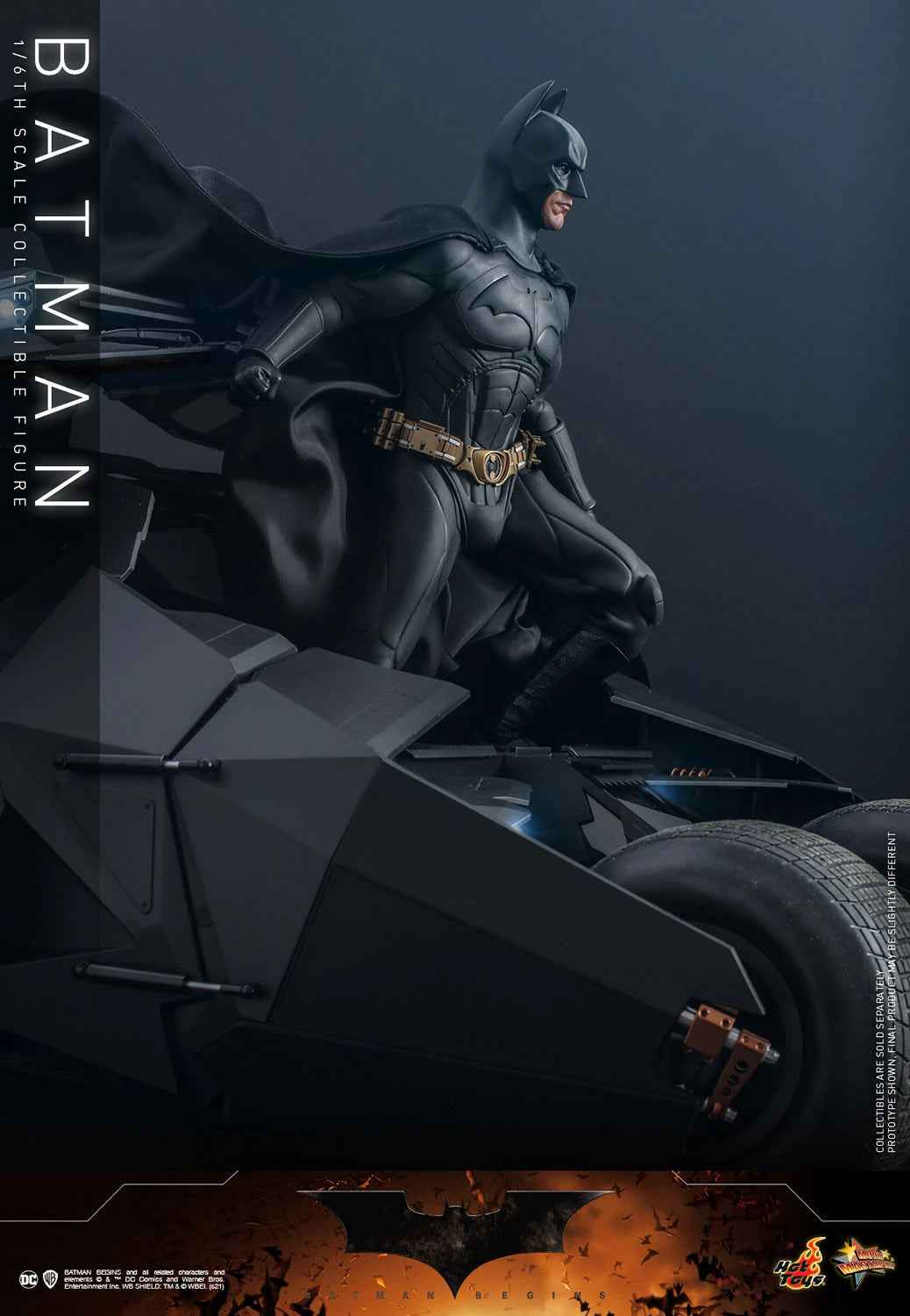 Hot Toys 1/6th Scale Collectible Figure of DC Batman from The Dark Knight and Batman Begins