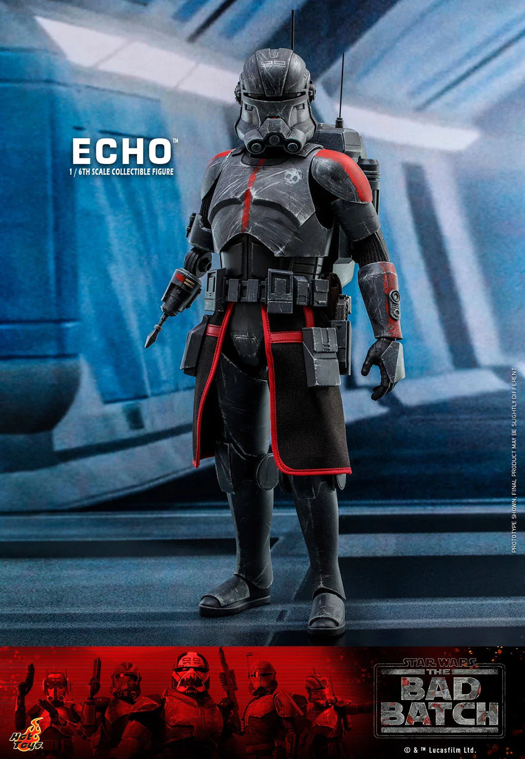 Hot Toys 1/6th Scale Collectible Star Wars The Bad Batch Echo Action Figure