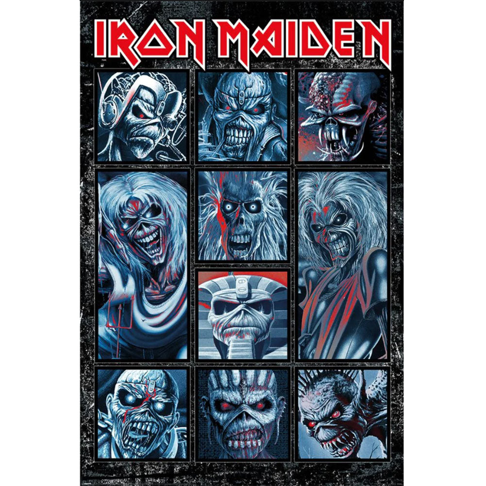 High - Resolution Iron Maiden Ten Eddies Rolled Maxi Poster
