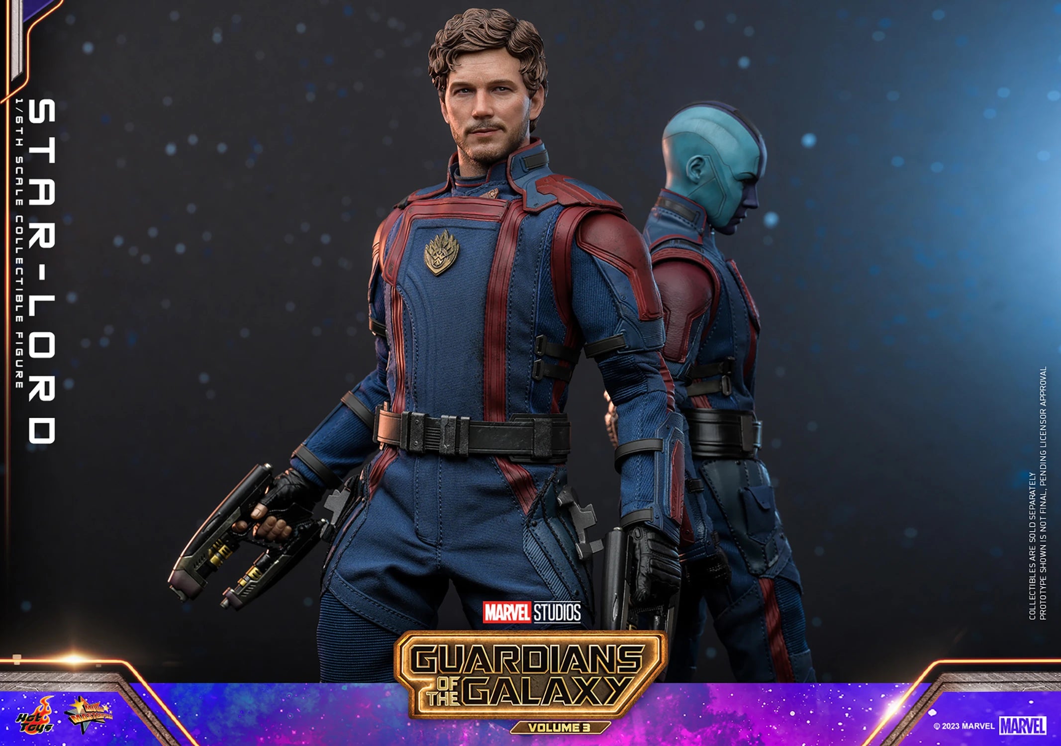 Hot Toys 1/6th Scale Collectible Figure of Star - Lord from Guardians of the Galaxy Vol. 3
