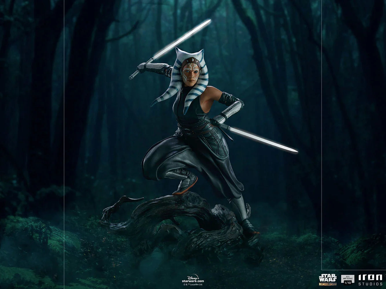 Iron Studios 1/10 Art Scale Highly Detailed Hand - Painted Ahsoka Tano Statue from Star Wars