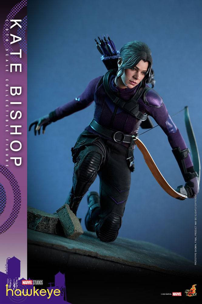 Hot Toys High - Quality 1:6 Scale Masterpiece Action Figure of Hawkeye's Kate Bishop, Measuring 28 cm