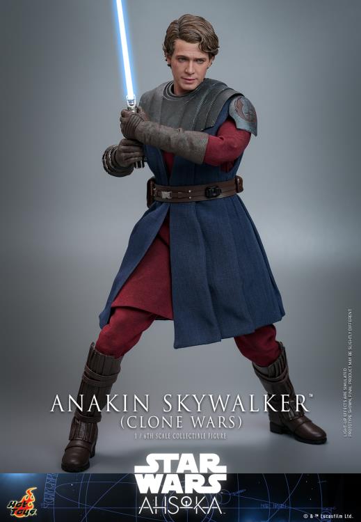Hot Toys 1/6 Scale Clone Wars Era Anakin Skywalker Collectible Figure