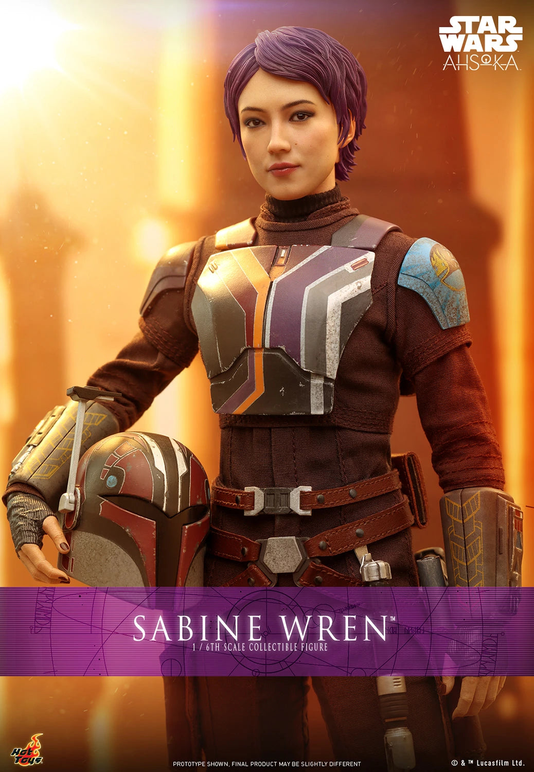 Hot Toys 1/6th Scale Collectible Figure of Sabine Wren from Star Wars Ahsoka Series