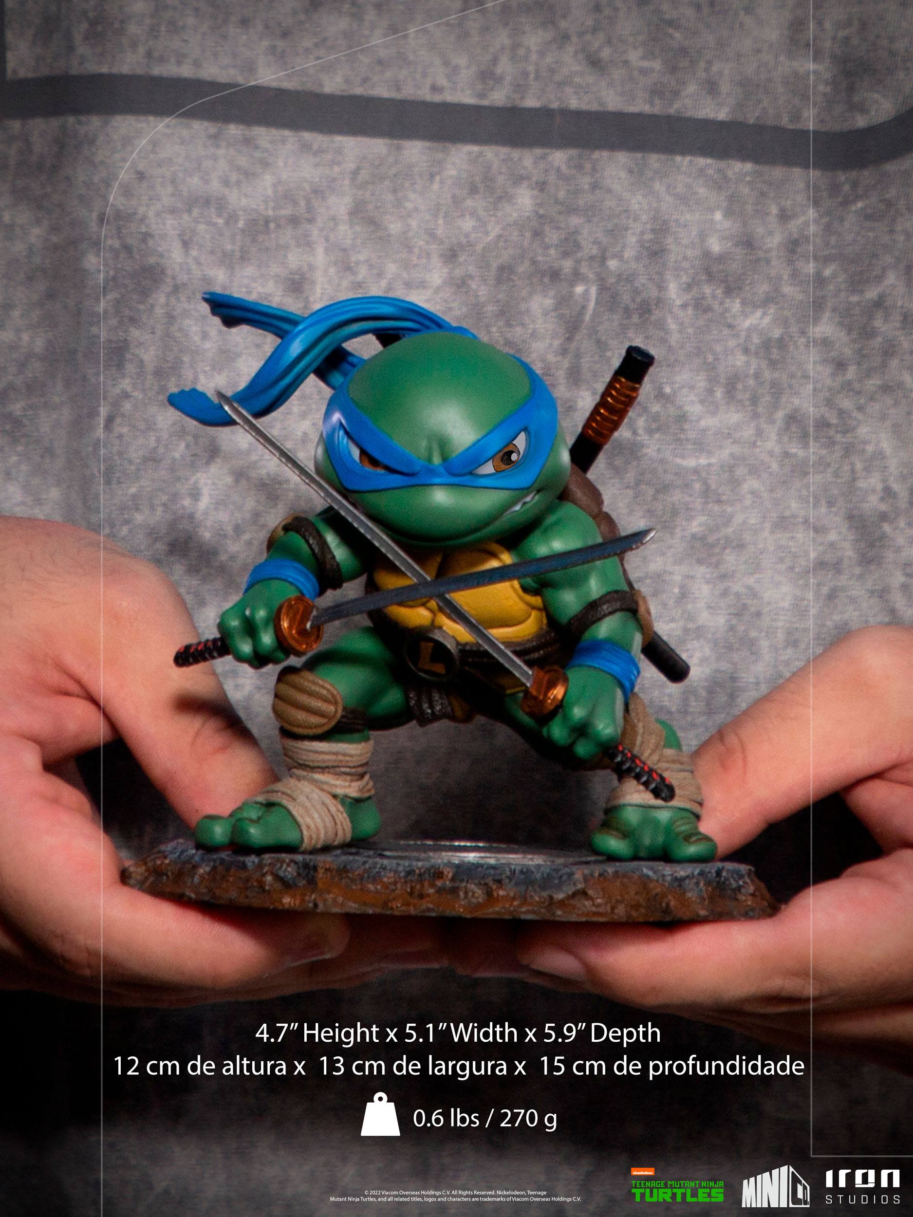 Iron Studios Mini Co. PVC Figure - Teenage Mutant Ninja Turtles' Brave Leader Leonardo