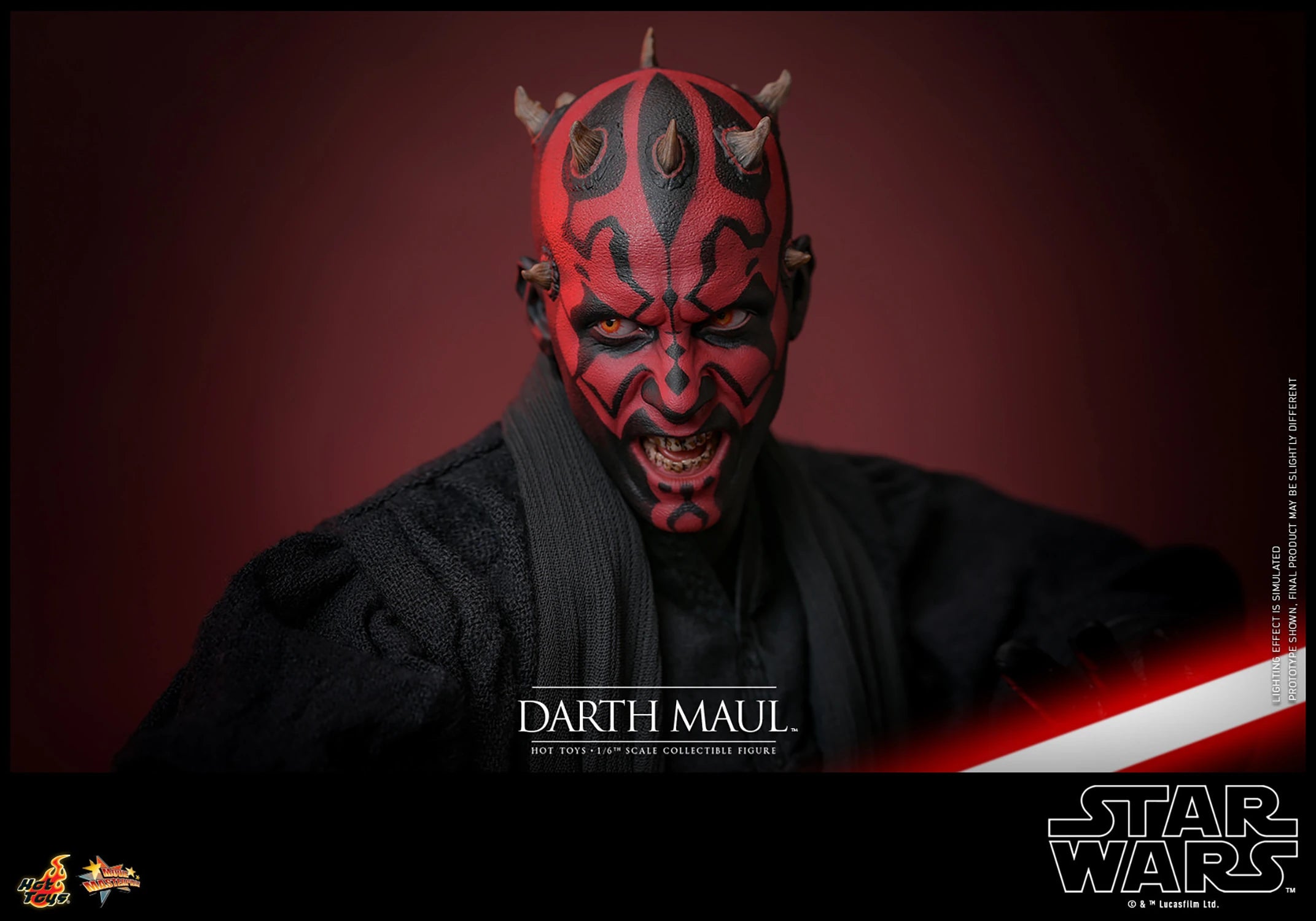 Hot Toys 1/6th Scale Collectible Action Figure of Darth Maul from Star Wars: The Phantom Menace